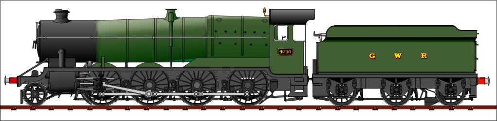 Sketch of Fictional GWR 2-8-0