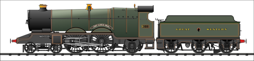 Sketch of Fictional GWR 4-4-2