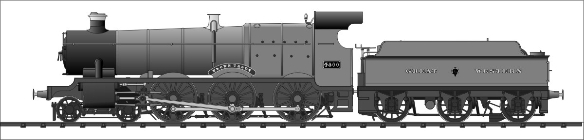 Sketch of another fictional 5ft8 Churchward 460