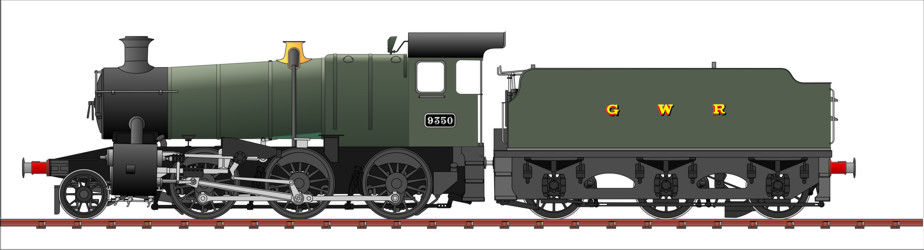 Sketch of Fictional GWR 2-6-0