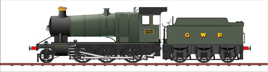 Sketch of Fictional GWR 2-6-0