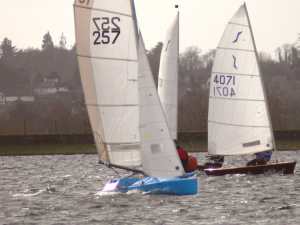 On the water at Island Barn Sailing Club. Photo (c) Robin Carter. Click for enlargement.